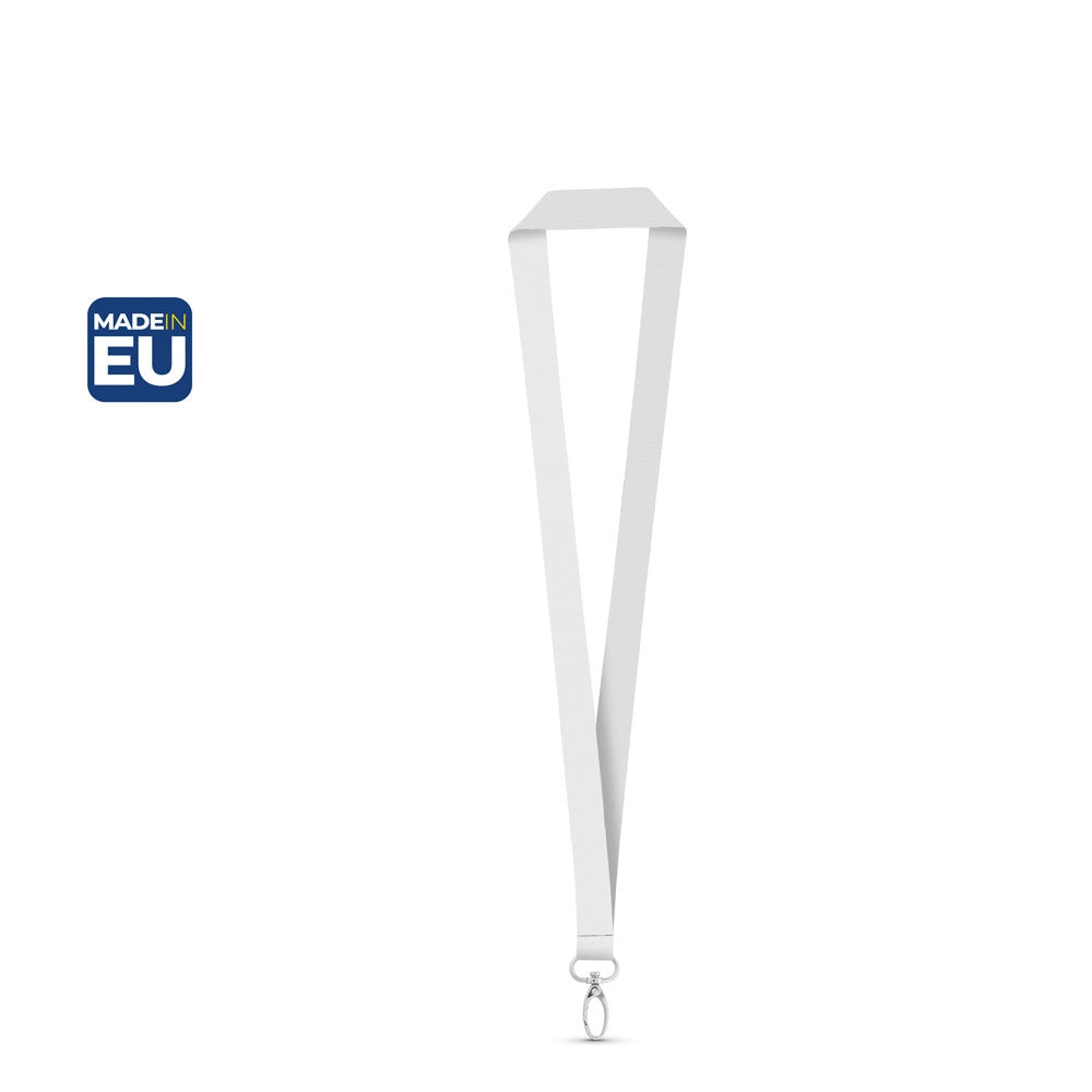 MANILA promotional lanyard (complete set view) with custom logo branding