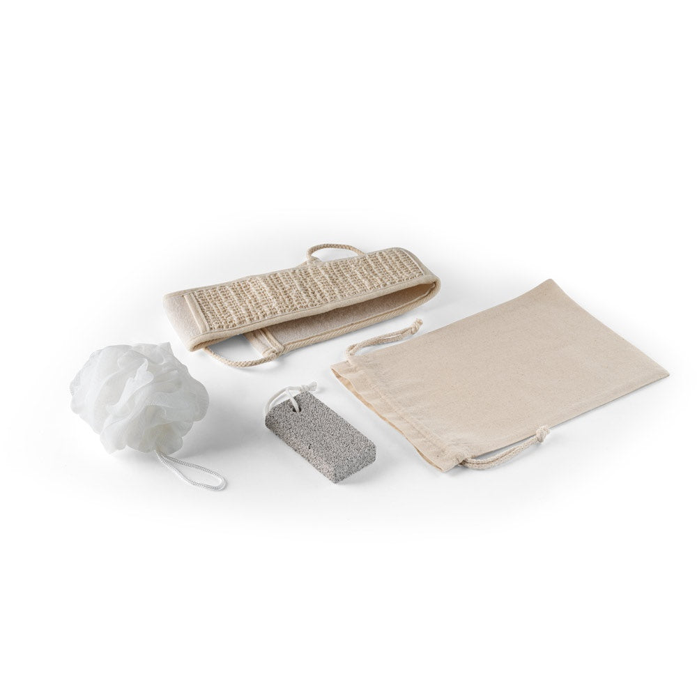 CONROY promotional wellness gift in natural with custom logo branding