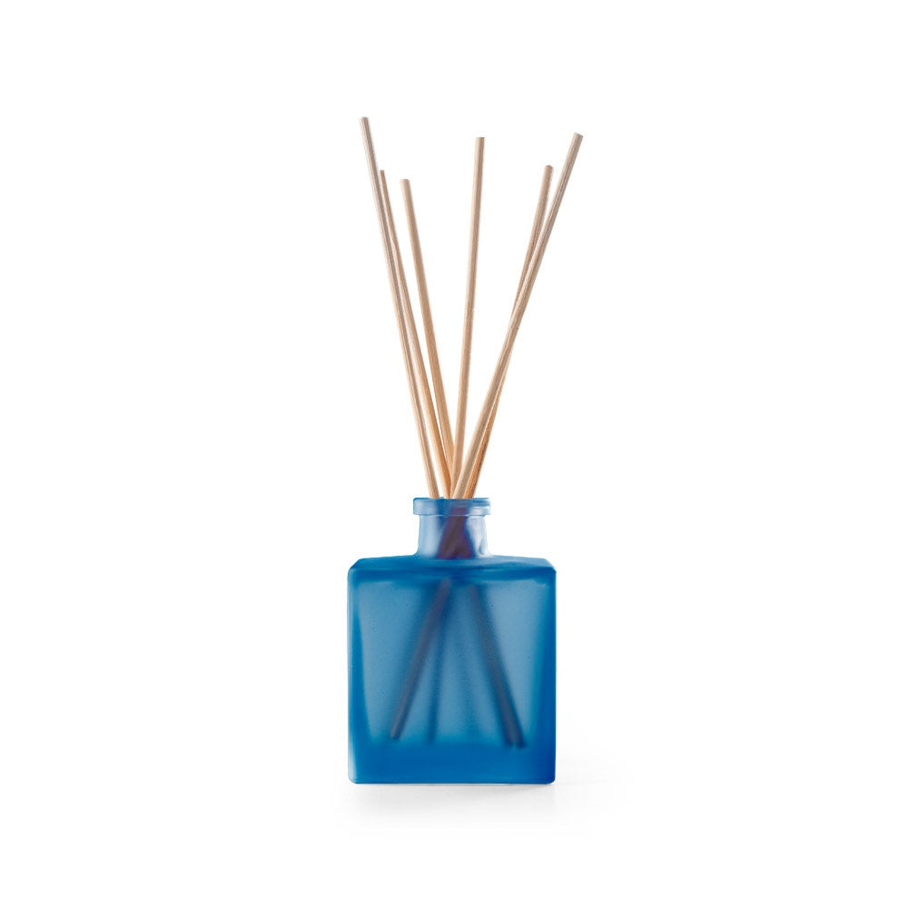 YEUN promotional personal care item in blue (detail view) with custom logo branding