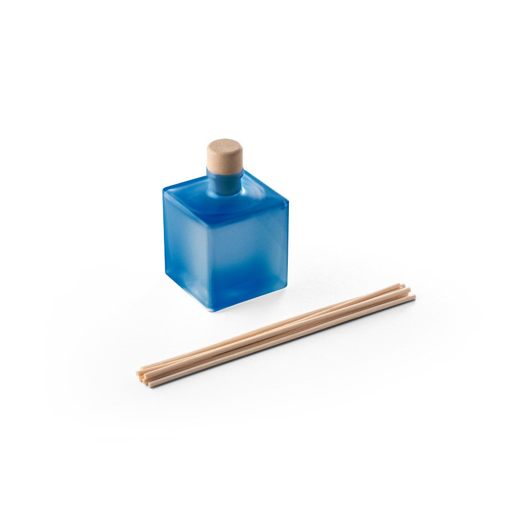 YEUN promotional personal care item in blue (detail view) with custom logo branding
