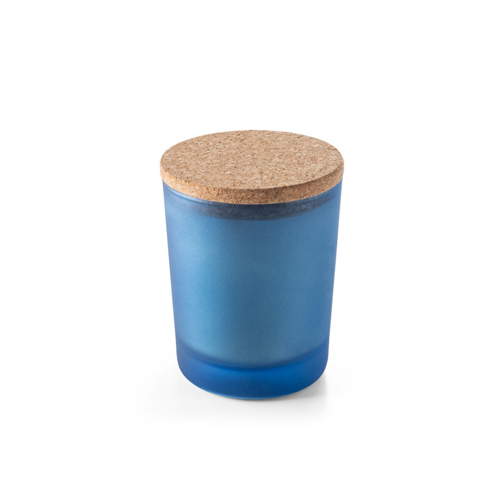 DUVAL promotional personal care item in blue with custom logo branding