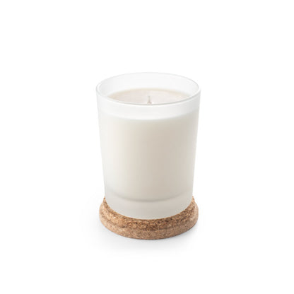 DUVAL promotional personal care item in white (detail view) with custom logo branding