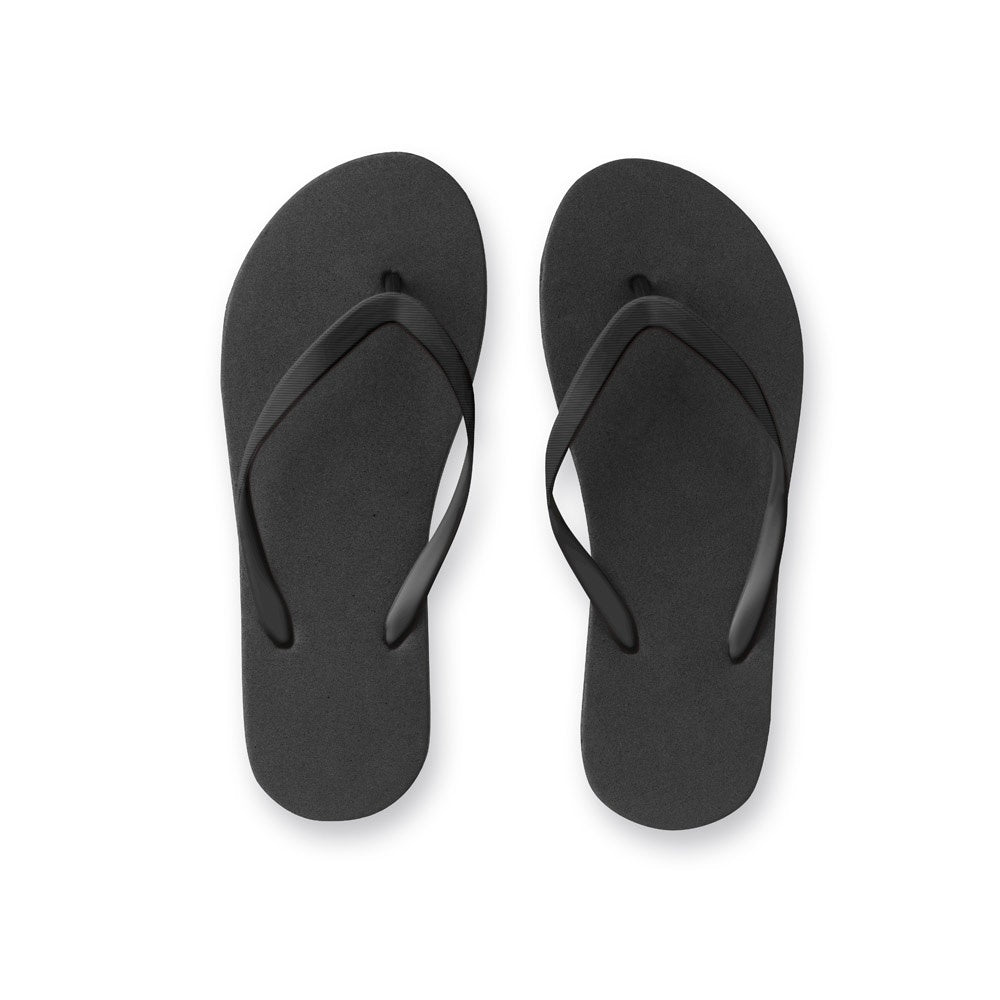 MAUPITI S / M promotional apparel accessory in black (detail view) with custom logo branding