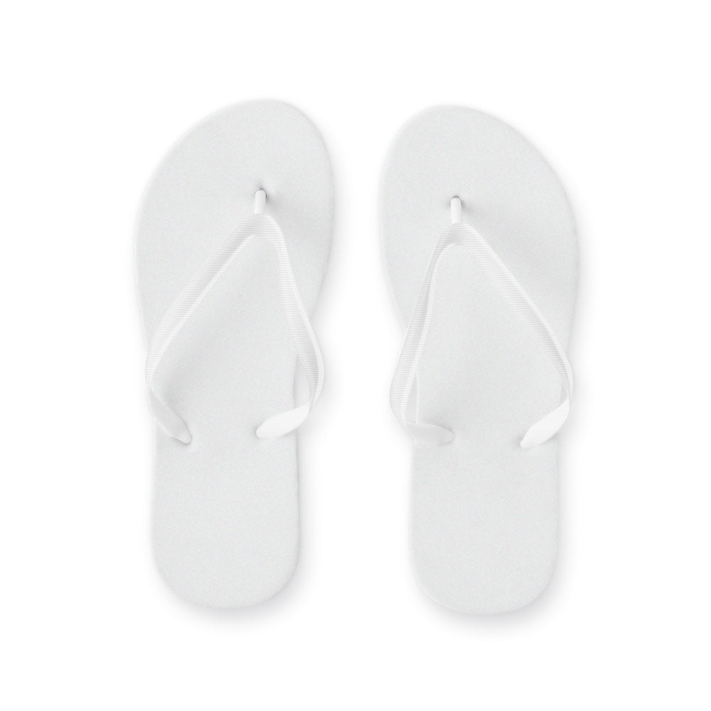 MAUPITI S / M promotional apparel accessory in white (detail view) with custom logo branding
