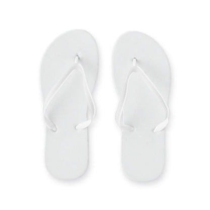 MAUPITI S / M promotional apparel accessory in white (detail view) with custom logo branding