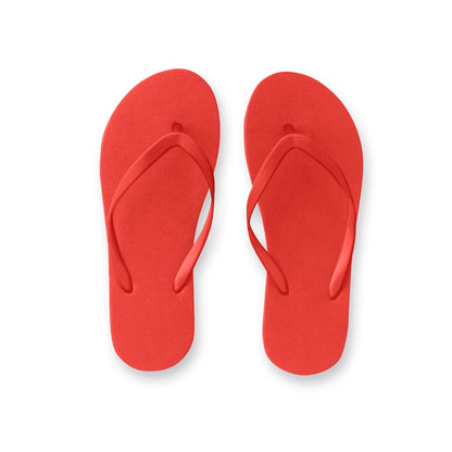 MAUPITI L / XL promotional apparel accessory in red (detail view) with custom logo branding