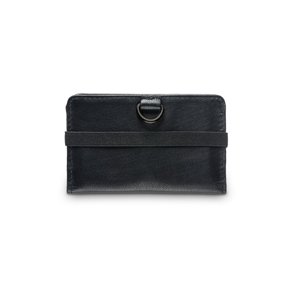 ORVYN promotional travel accessory in black (detail view) with custom logo branding