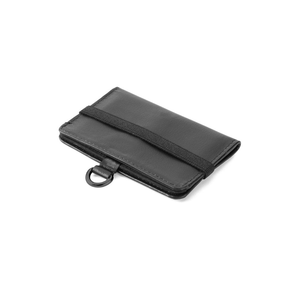 ORVYN promotional travel accessory in black with custom logo branding