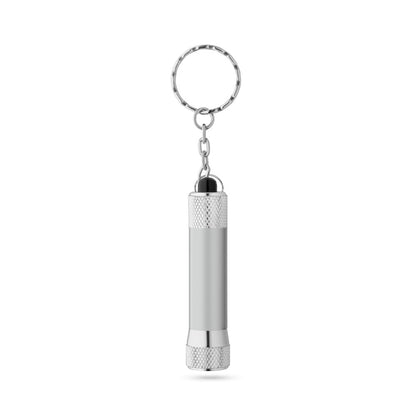 RE-LERGAN promotional event giveaway in satin silver (detail view) with custom logo branding