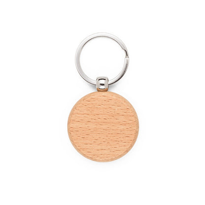 STEWIE ROUND promotional event giveaway in natural (detail view) with custom logo branding