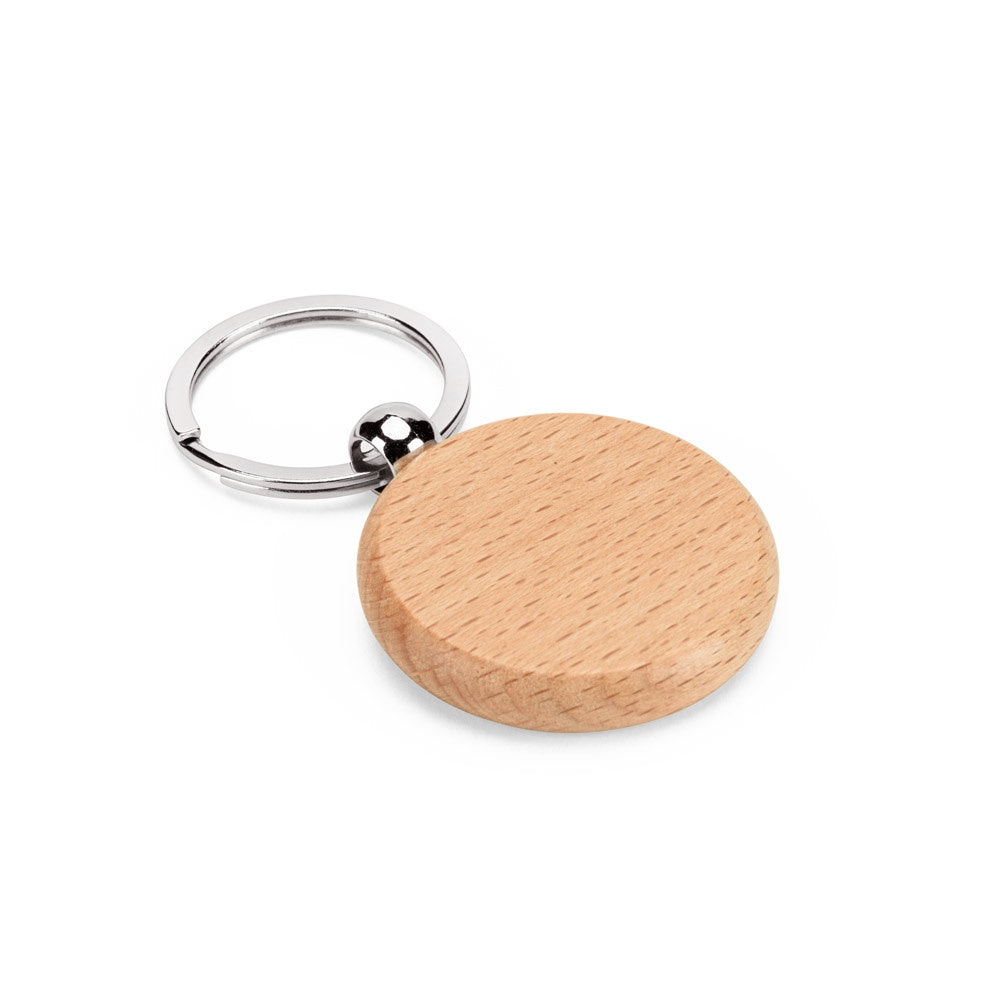 STEWIE ROUND promotional event giveaway in natural with custom logo branding