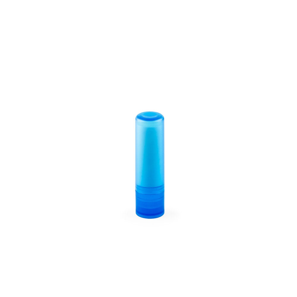 JOLIE VEGAN promotional cosmetic item in blue with custom logo branding