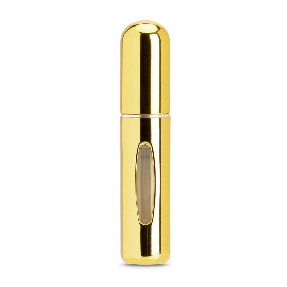 LINDEN promotional personal care item in golden with custom logo branding