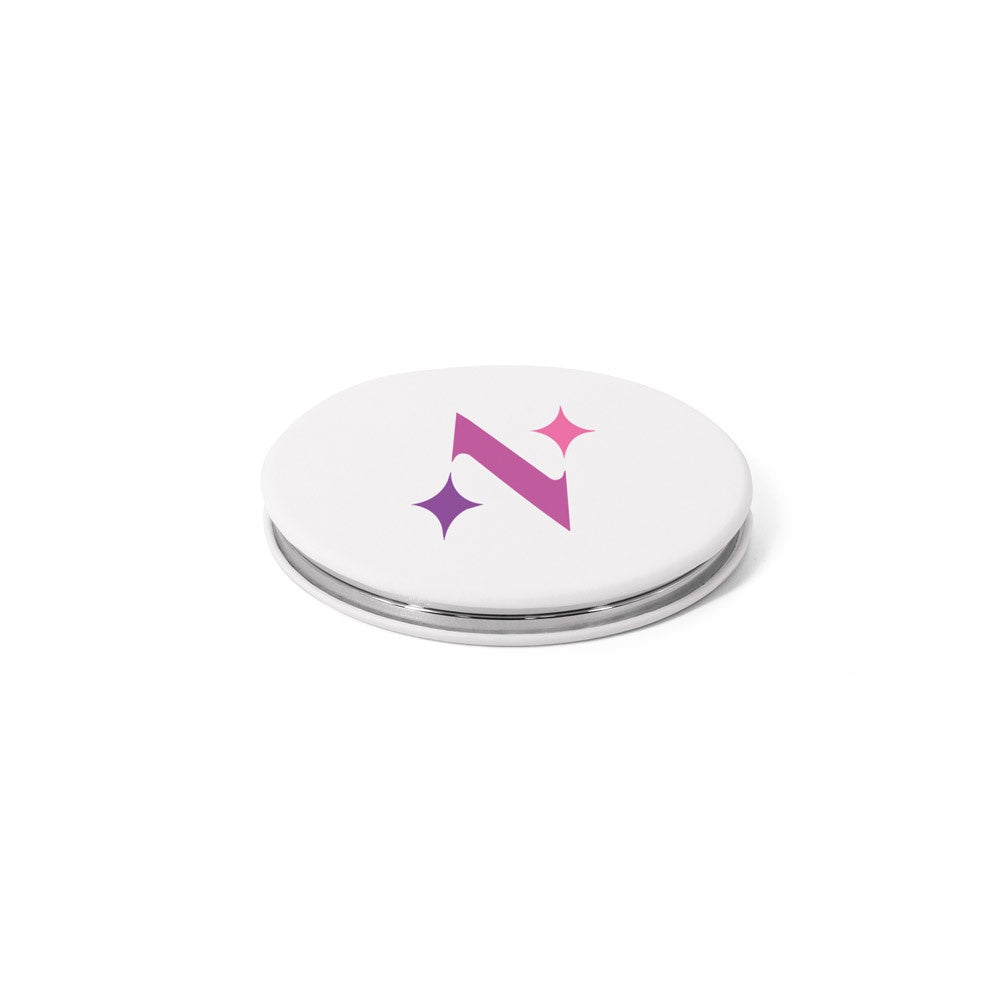 FREYA promotional cosmetic item in white with custom logo branding