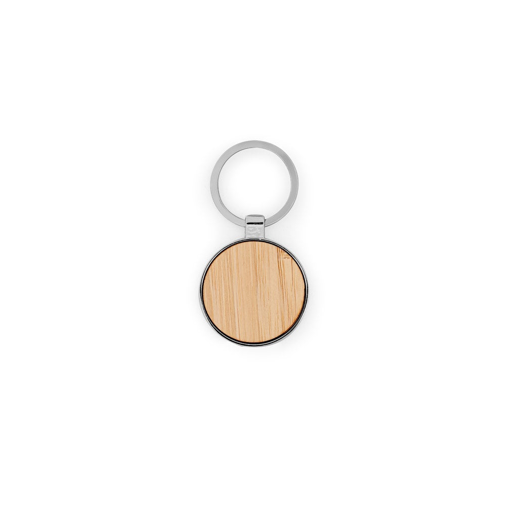 GASTON ROUND promotional event giveaway in natural (detail view) with custom logo branding