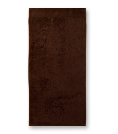 MALFINI Premium BAMBOO TOWEL Unisex towel in coffee - promotional clothing printed with your company logo
