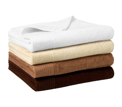 MALFINI Premium BAMBOO BATH TOWEL Unisex bath towel in white - promotional clothing printed with your company logo