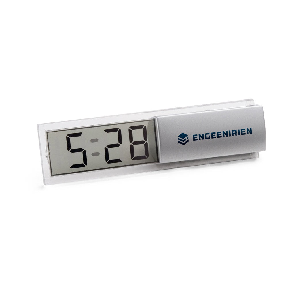 HENRY promotional tech gadget in satin silver with custom logo branding