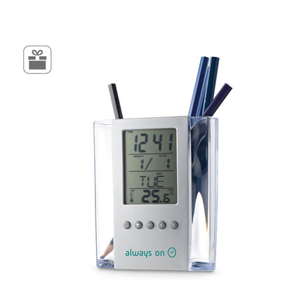 EDEM promotional tech gadget (complete set view) with custom logo branding