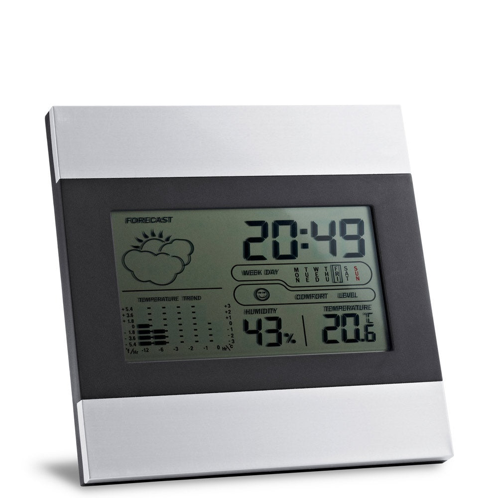 DENE promotional tech gadget in satin silver with custom logo branding