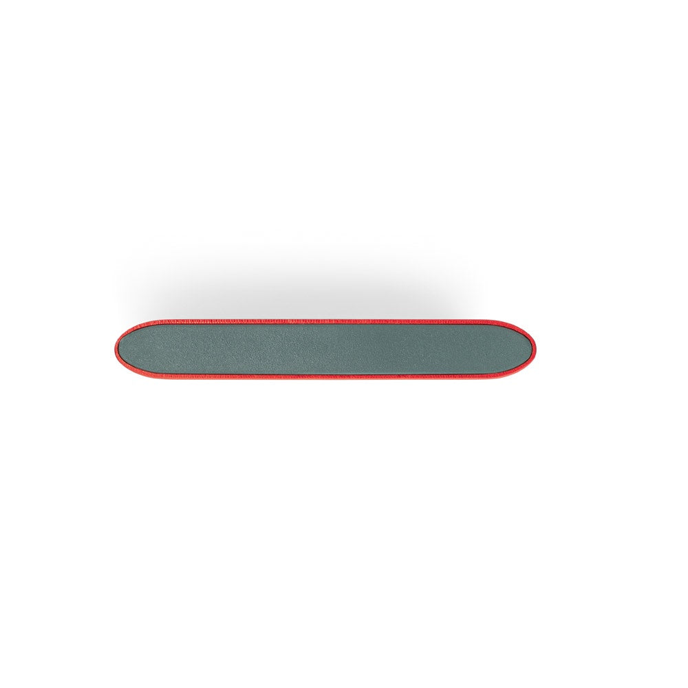 CASSINI promotional power bank in red (detail view) with custom logo branding