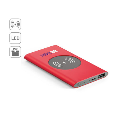 CASSINI promotional power bank (complete set view) with custom logo branding