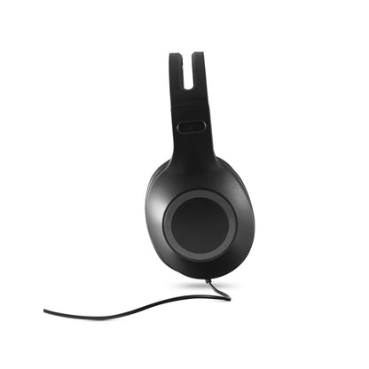 KILBY promotional headphones in grey (detail view) with custom logo branding