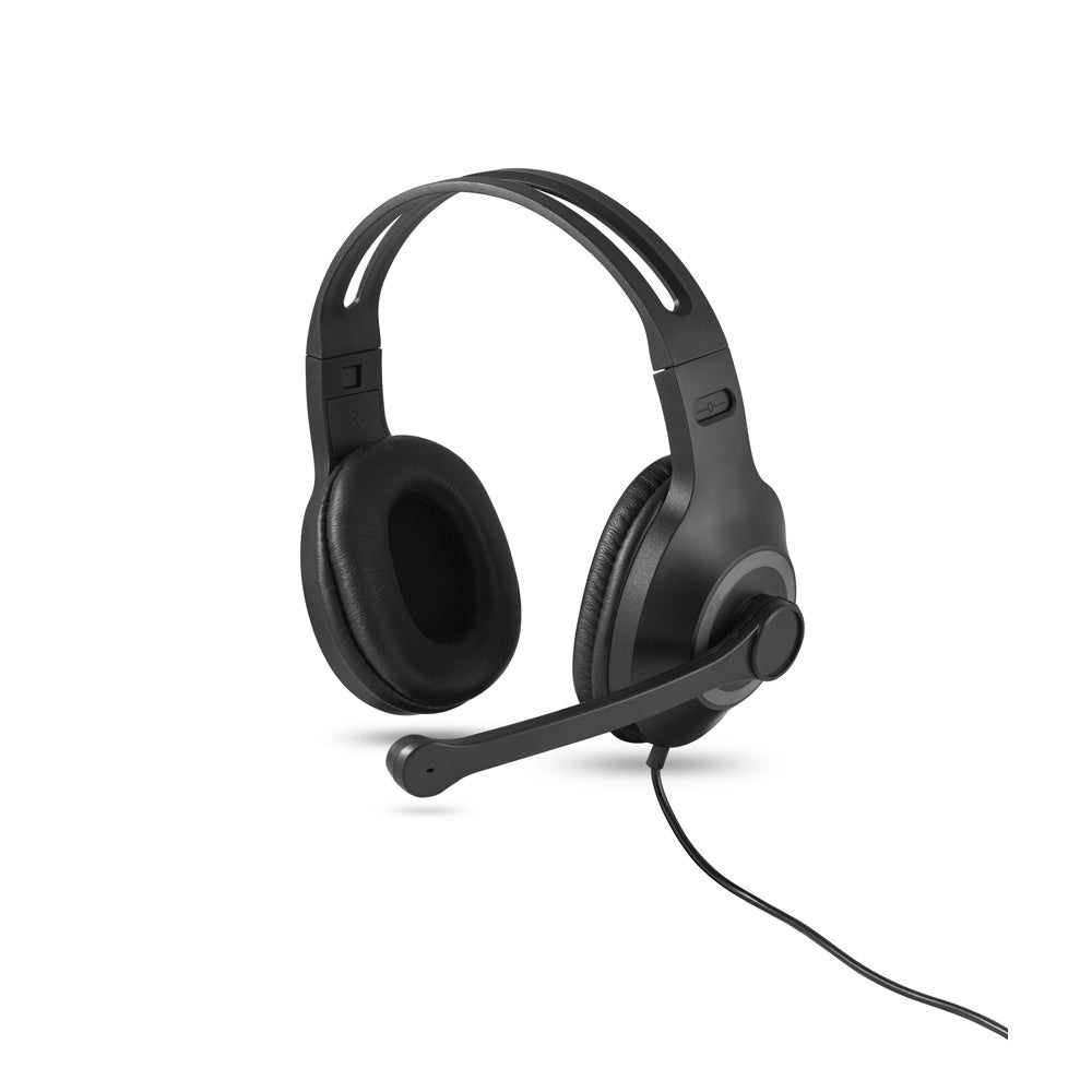 KILBY promotional headphones in grey with custom logo branding