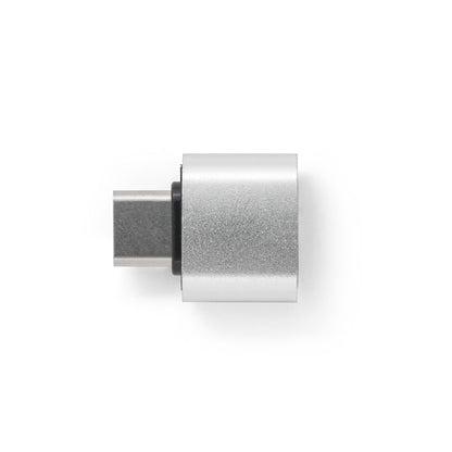 MINSKY promotional tech gadget in satin silver (detail view) with custom logo branding
