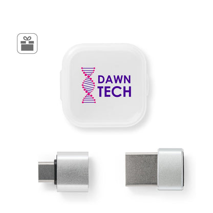 MINSKY promotional tech gadget (complete set view) with custom logo branding