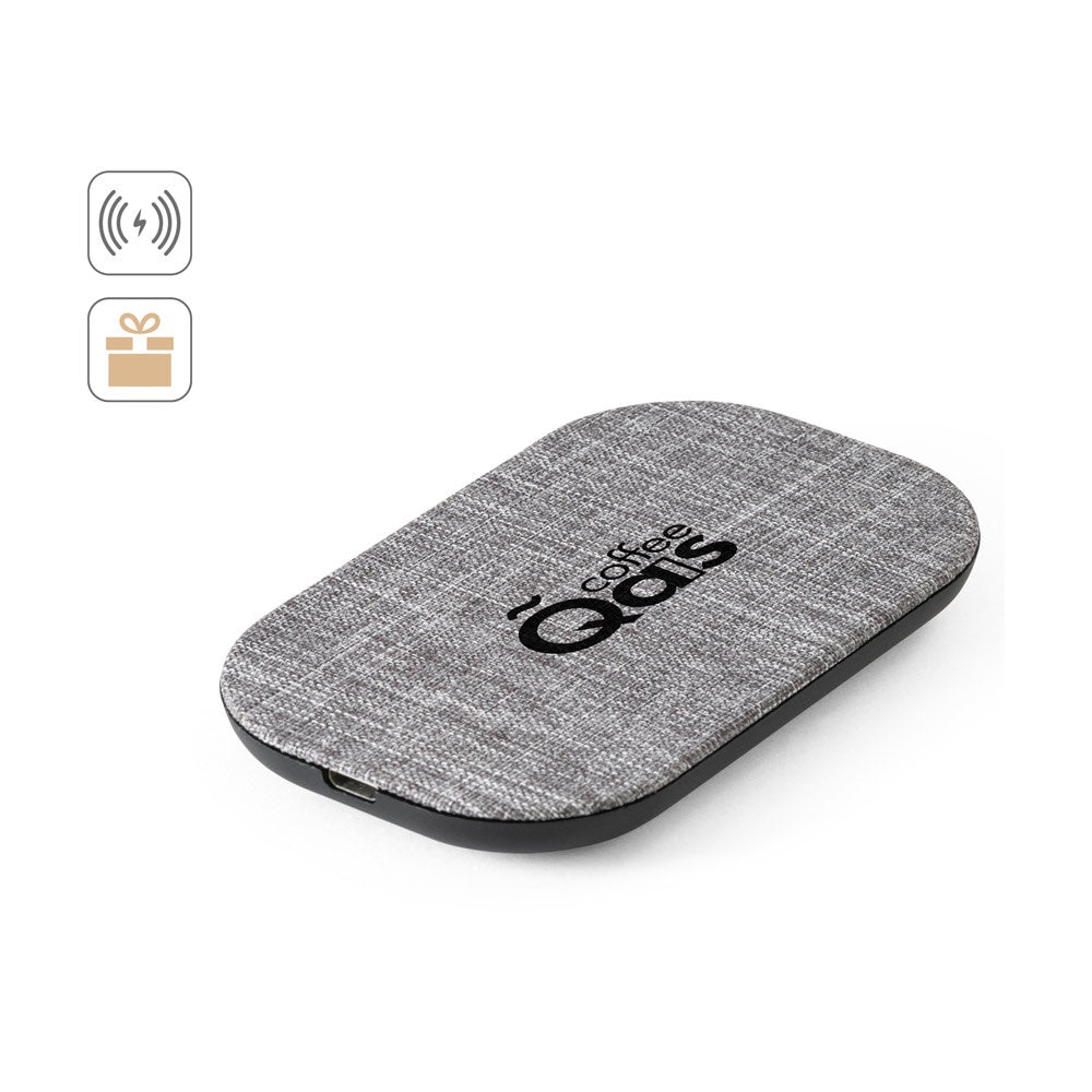RENEWAL CHARGER promotional power bank (complete set view) with custom logo branding