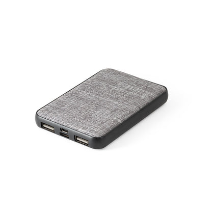 RENEWAL BATTERY promotional power bank in grey with custom logo branding