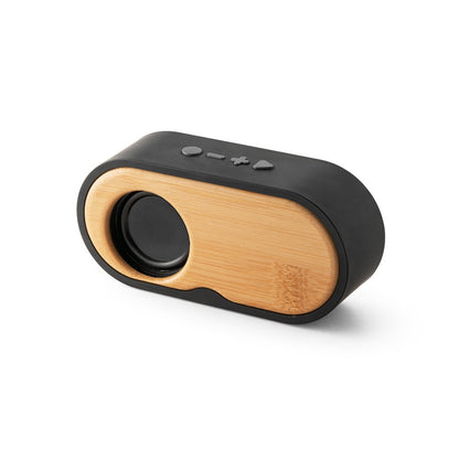 TILLY promotional speaker in black with custom logo branding