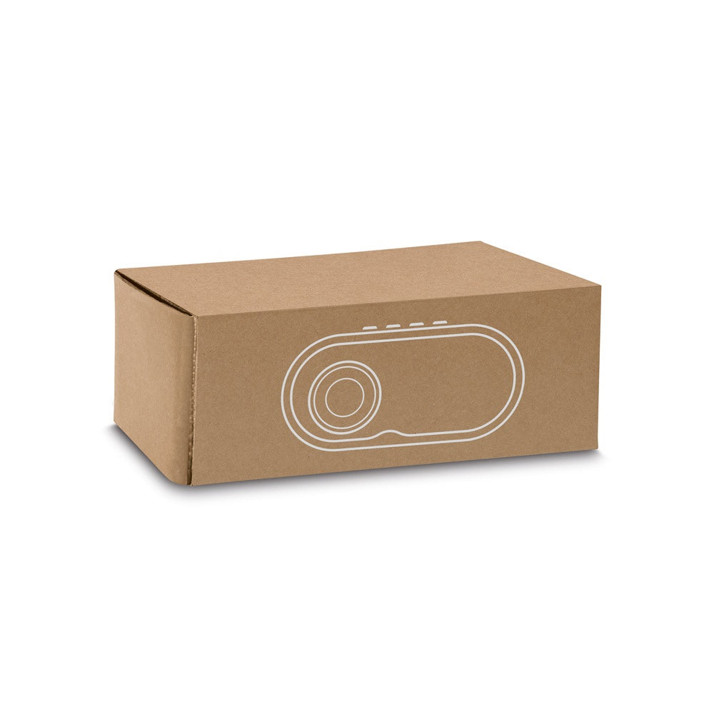 TILLY promotional speaker (gift box packaging) with custom logo branding