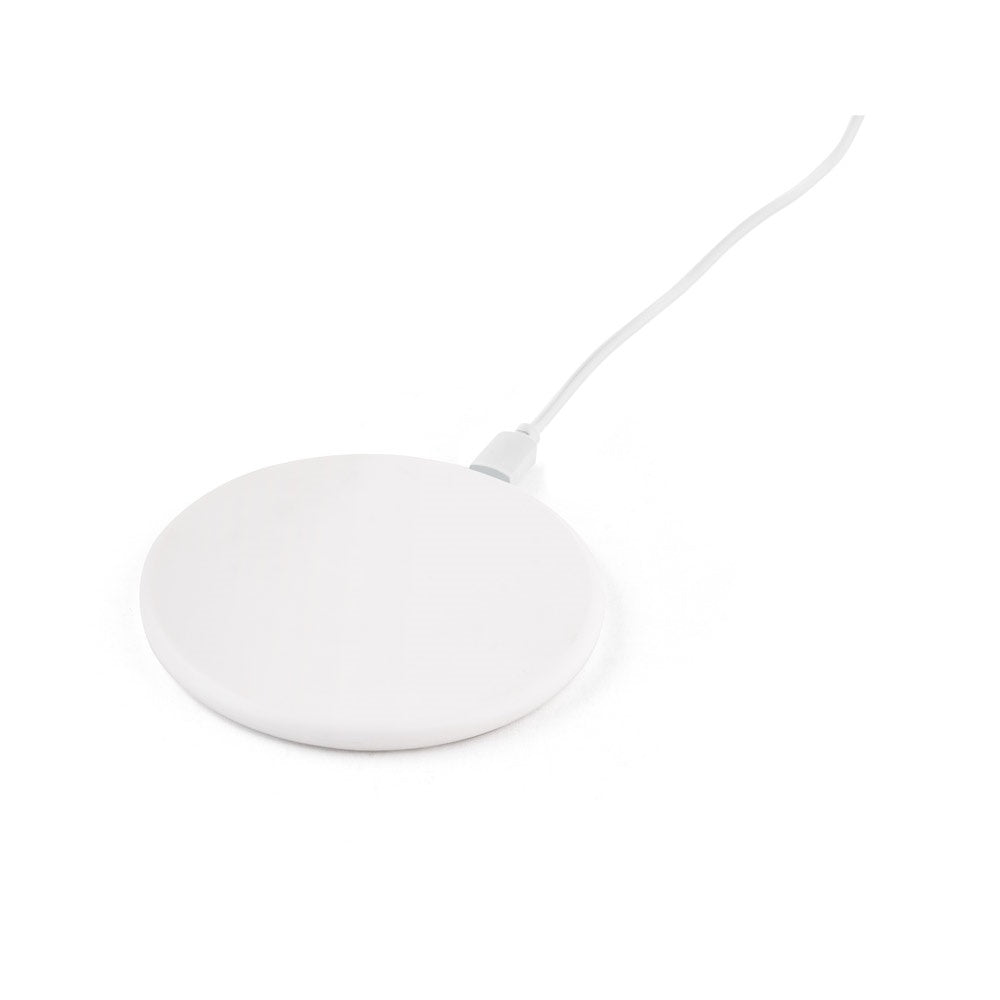 SOVERY promotional power bank in white (detail view) with custom logo branding