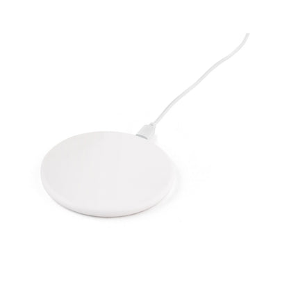 SOVERY promotional power bank in white (detail view) with custom logo branding