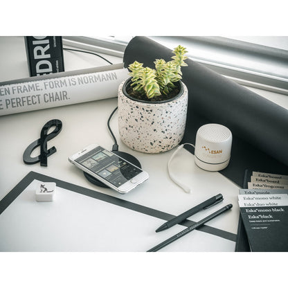 TURING promotional speaker with custom logo branding