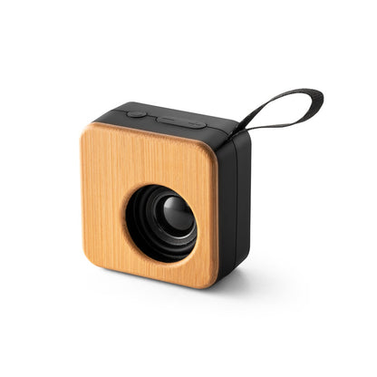 MAYER promotional speaker in black with custom logo branding