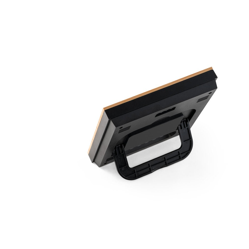 BROMLEY promotional tech gadget in black (detail view) with custom logo branding