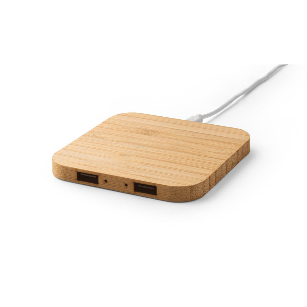 DALTON promotional power bank in natural (detail view) with custom logo branding
