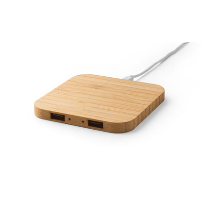 DALTON promotional power bank in natural (detail view) with custom logo branding