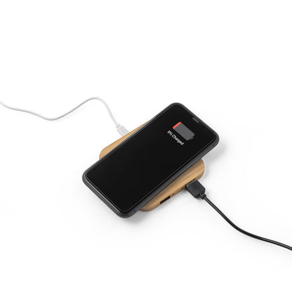 DALTON promotional power bank in natural (detail view) with custom logo branding
