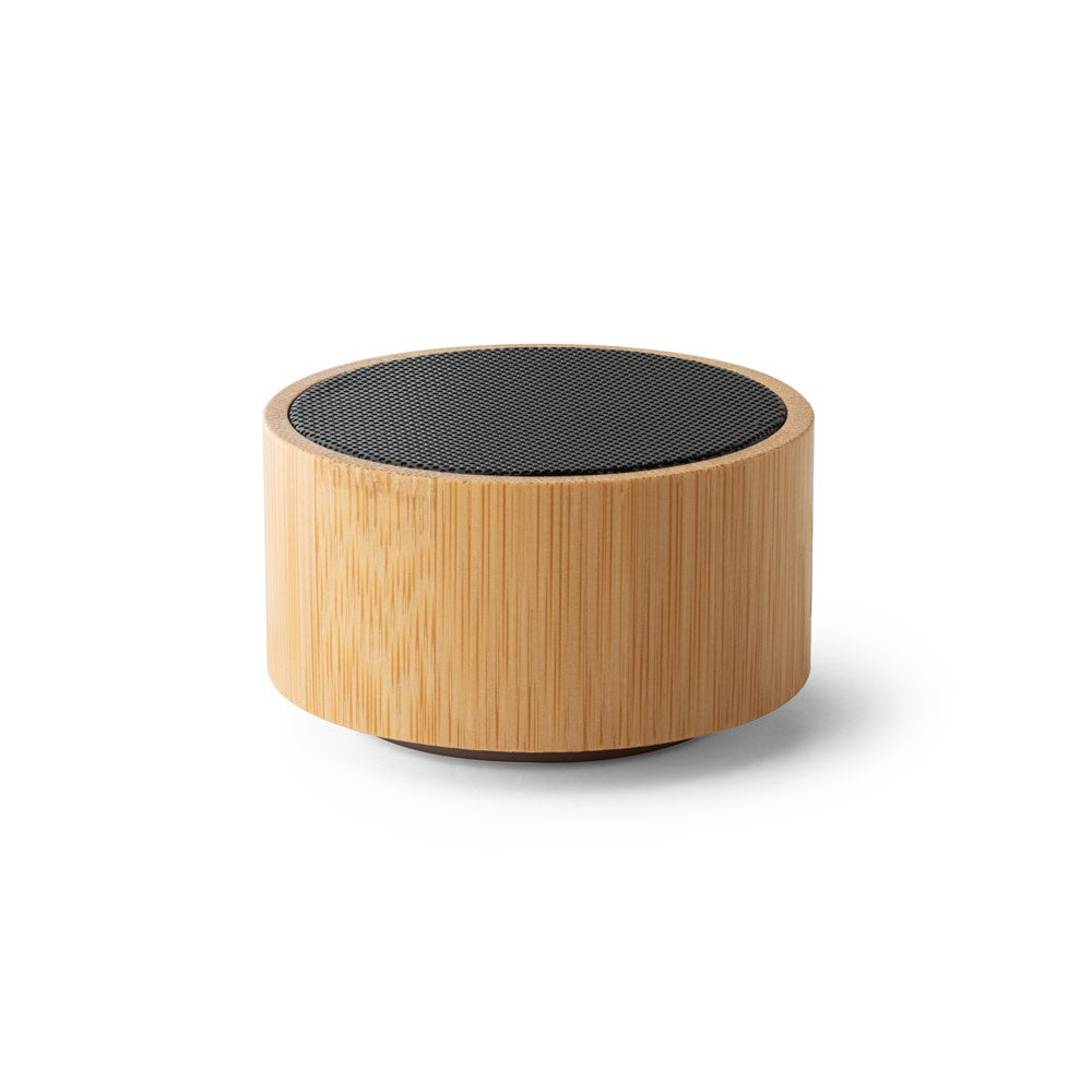 ARBER promotional speaker in natural with custom logo branding