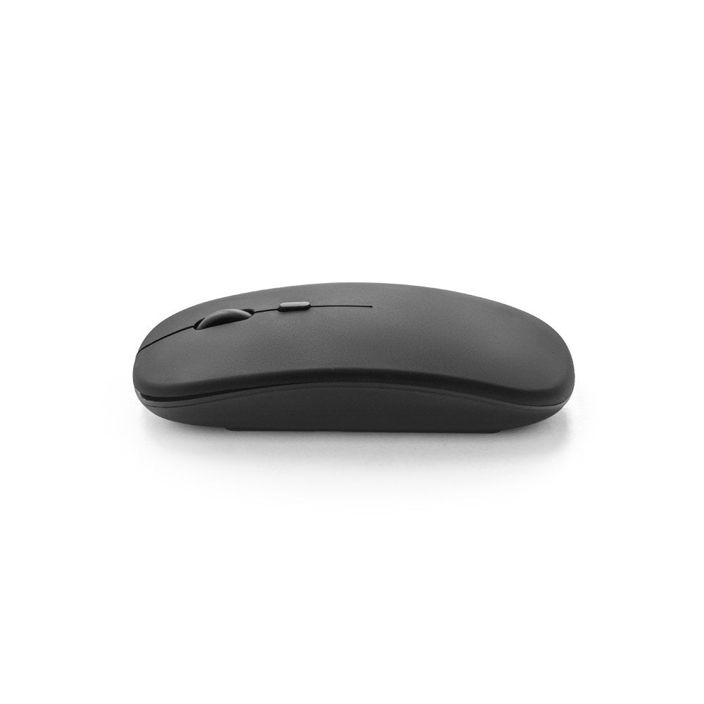 KHAN promotional tech gadget in black (detail view) with custom logo branding