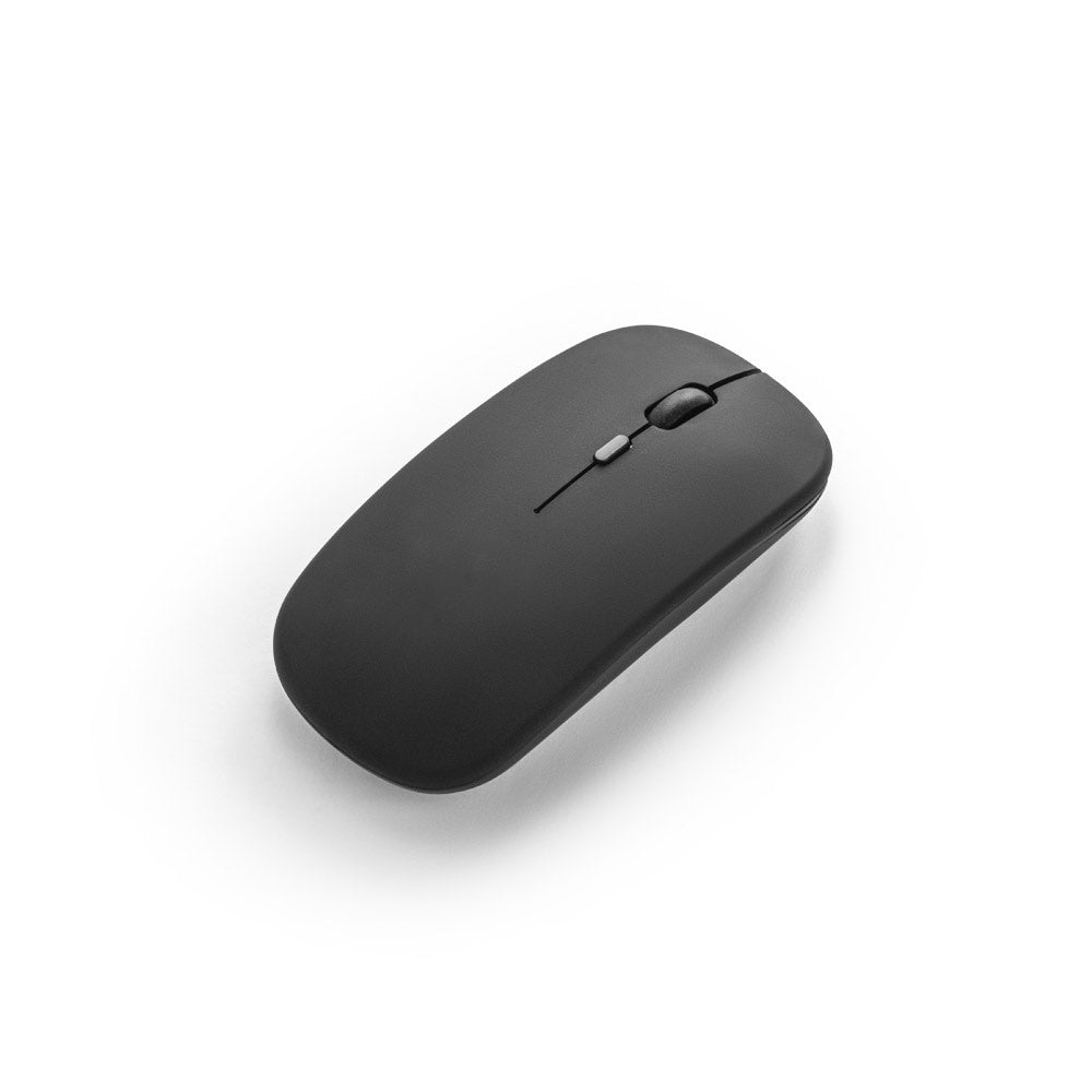 KHAN promotional tech gadget in black (detail view) with custom logo branding