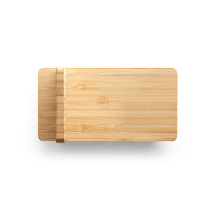 LANGE promotional power bank in natural (detail view) with custom logo branding