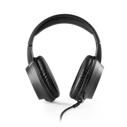 Thorne Headset RGB promotional headphones in black (detail view) with custom logo branding