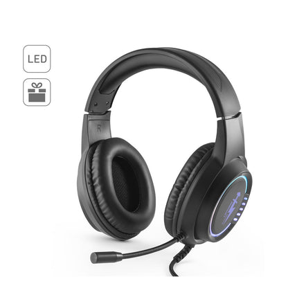 Thorne Headset RGB promotional headphones (complete set view) with custom logo branding