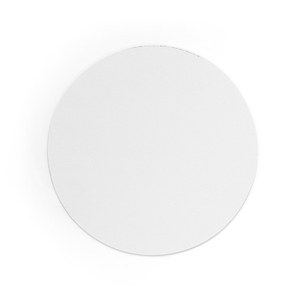 BLAIR ROUND promotional tech gadget in white (detail view) with custom logo branding