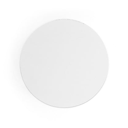 BLAIR ROUND promotional tech gadget in white (detail view) with custom logo branding